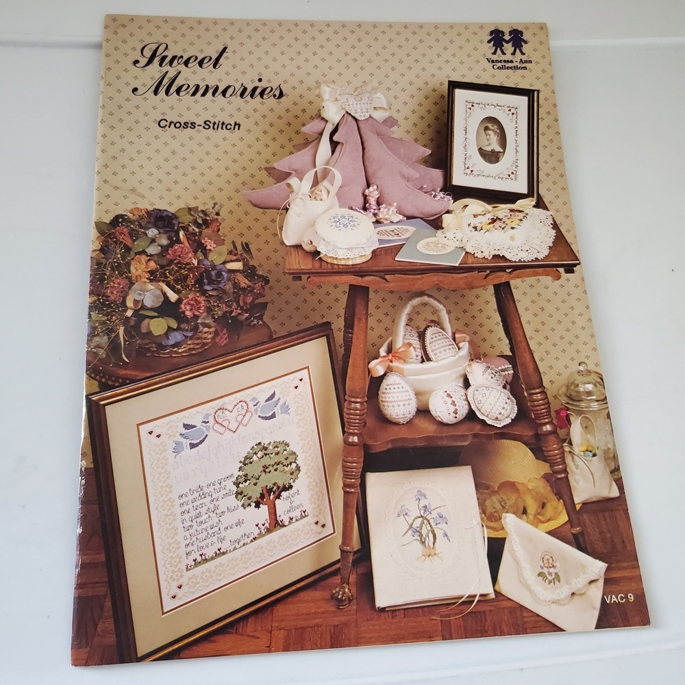 Vanessa-Ann Collection Sweet Memories Cross-Stitch Pattern Book VAC 9 Vintage